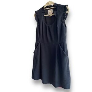 Anthropologie Black Midi Dress